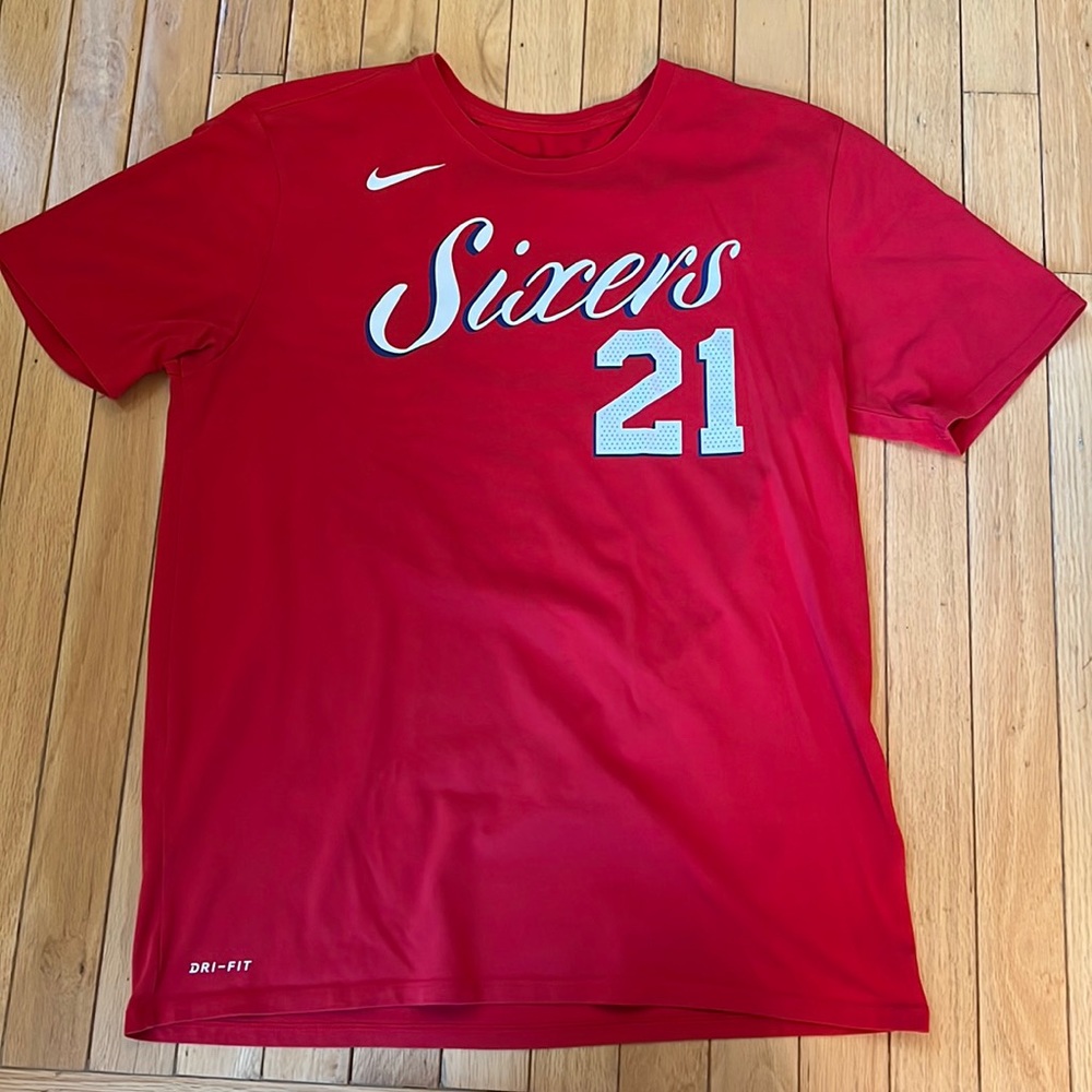 76ers Embiid Jersey Tee